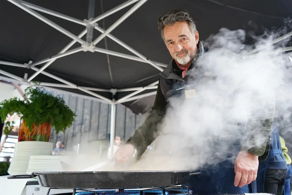 Michael Metz mit seinem Catering-Service.